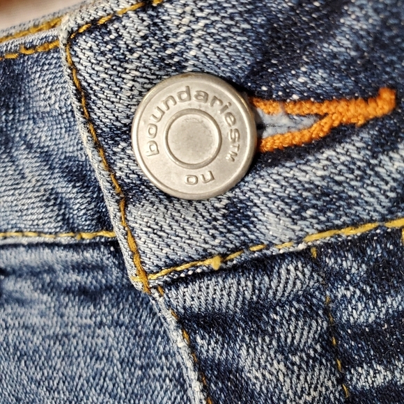 Denim Mini  Skirt Junior 5 Flap Pocket no boundaries Stretch Festival Rodeo - Picture 5 of 11